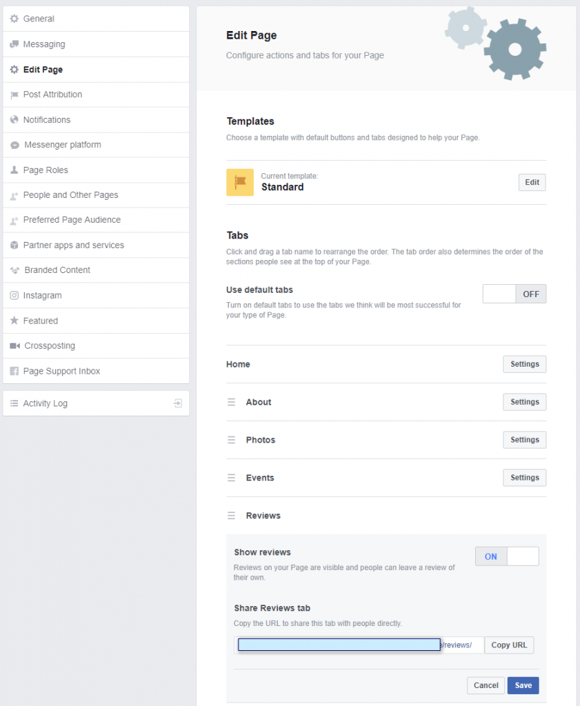 how to create a review on facebook page